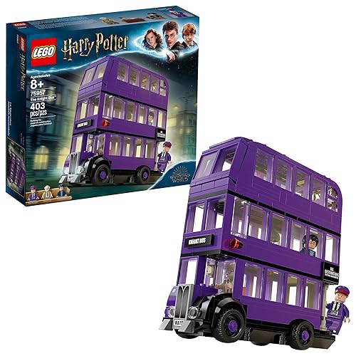 LEGO Harry Potter and The Prisoner of Azkaban Knight Bus 75957 Building Kit, New 2019 (403 Pieces) - Multicolor