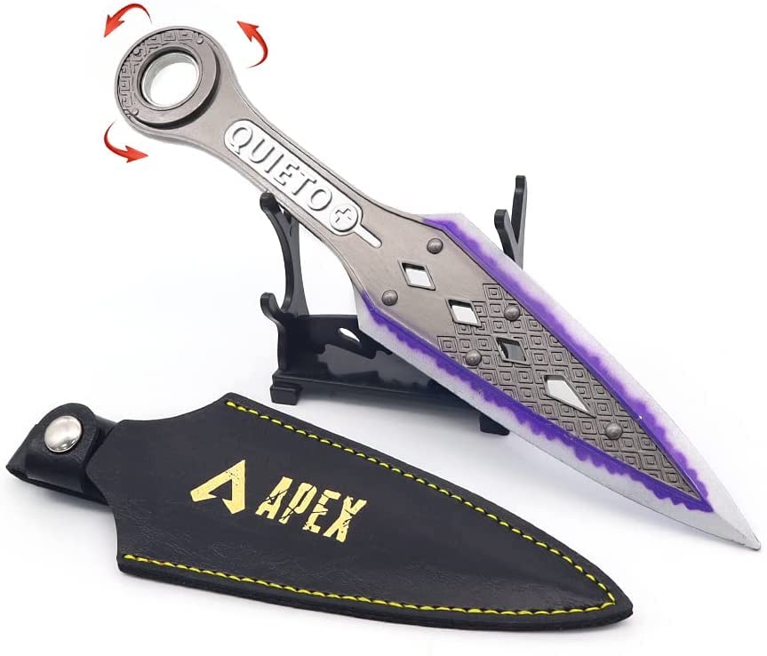 DBKJ 9inch APEX Legends Wraith Heirloom Whirl Kunai Dagger Toys Metal Cold Steel Neon Green Toys Collection Desk Decoration DBKJ01 0 - 