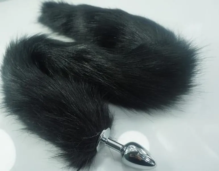 Ultra Long Tail Butt Plugs - Black