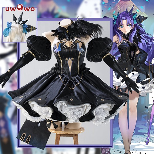 【In Stock】Uwowo Game Fate/Grand Order FGO Space Ereshkigal Beast Stage 2 Cosplay Costume - Set A: Dress M