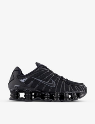 NIKE - Shox TL leather, mesh and shell low-top trainers