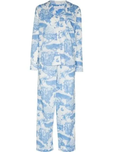 Desmond & Dempsey Loxodonta Pyjama Set - Farfetch