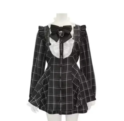 Grid Jirai Kei Outfit