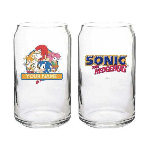 Sonic Character Personalized Can Glass | Default Title