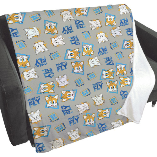 Tails Time to Fly Fleece Blanket from Sonic the Hedgehog | Default Title