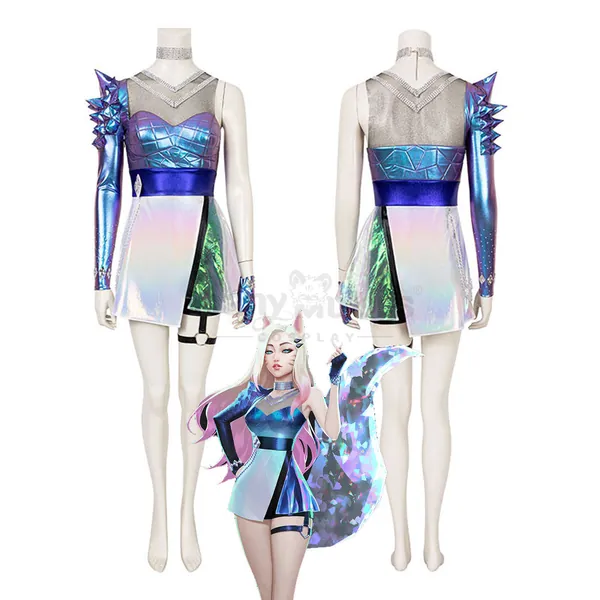 Game League of Legends Cosplay K/DA ALL OUT Ahri Cosplay Costume - S