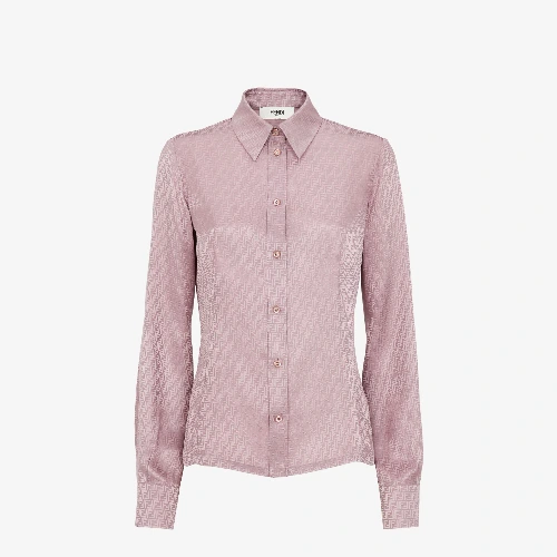ShirtMauve pink FF silk shirt