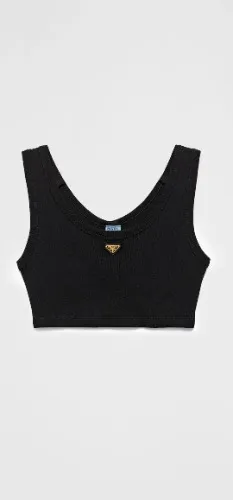 Black Jersey Top | PRADA