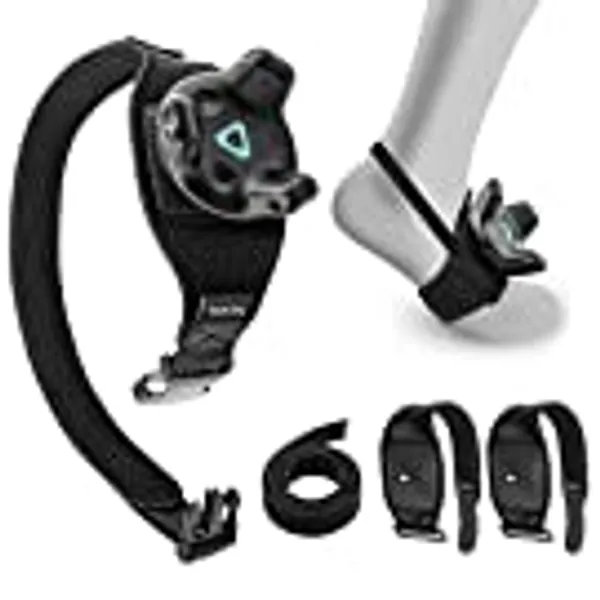 Park Sung Tracker Straps and Belt, Foot Trackerstrap for HTC Vive Tracker, Full Body Tracking, Adjustable, Structure and Material Upgrade, 1TrackBelt+2 TrackStraps+1 Ankle Strap