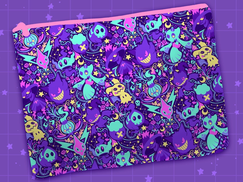 Ghost Pokemon Cosmetic Bag
