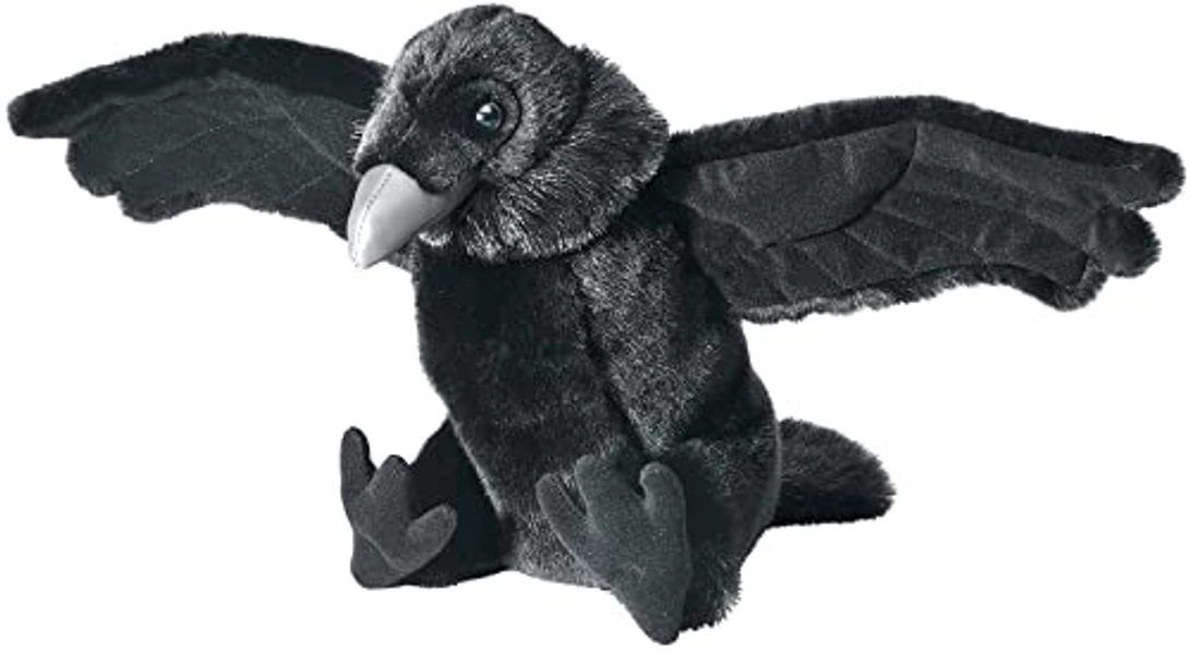 Wild Republic Raven Plush, Cuddlekins, Stuffed Animal, Soft toy, Gifts for Kids, 12 Inches