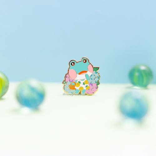 Lily Hard Enamel Pin - Simple Rubber Back