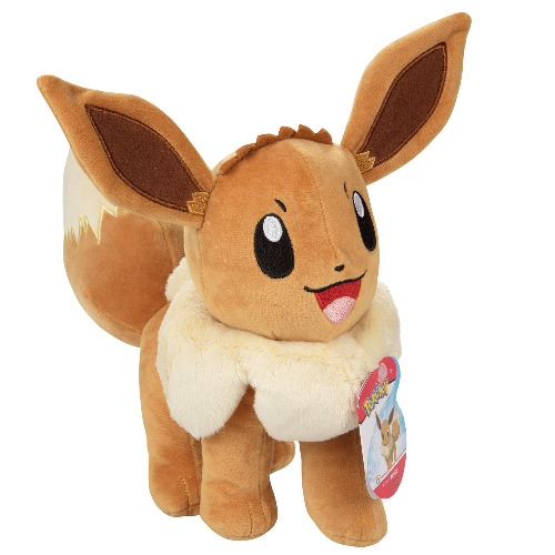 Pokémon Eevee Large 12" Plush Stuffed Animal Toy - Officially Licensed - Gift for Kids