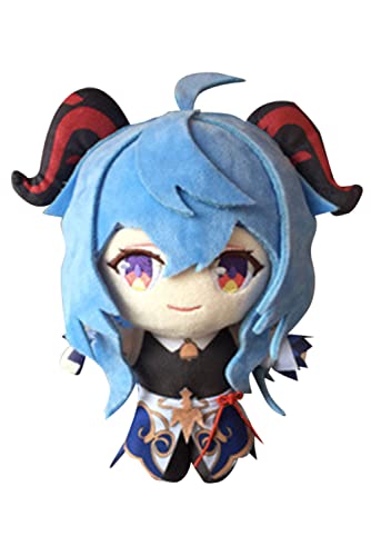 Mowseper Genshin Impact Plush Doll Anime Ganyu Game Character Design Figure Soft Pillow Decoraciones Cosplay Doll Toy Regalos de cumpleaños para niños Fans de los juegos, 20 cm - Ganyu - Talla única