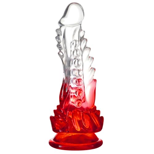17 cm Erwachsene Spielzeuge für Frauen - ClearRed - S