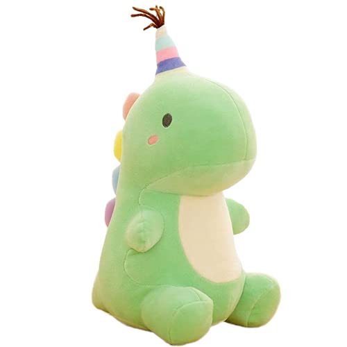 Mislaxy Plüschtier Dinosaurier Kawaii Niedliche Kuscheltier Puppe Kissen Dinosaurier-Spielzeug Geschenke für Geburtstag Weihnachten 30cm (Grün) - grün