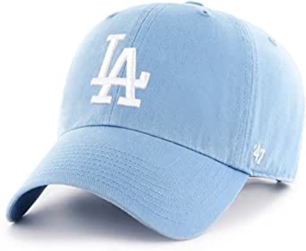 '47 MLB Unisex-Adult Men's Clean Up Cap - Los Angeles Dodgers One Size Columbia Blue