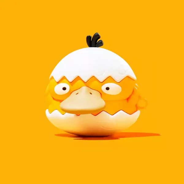 Egg Psyduck AirPods 3 Cases Anime Duck AirPods Pro 2 Protective Cover - AirPods Pro