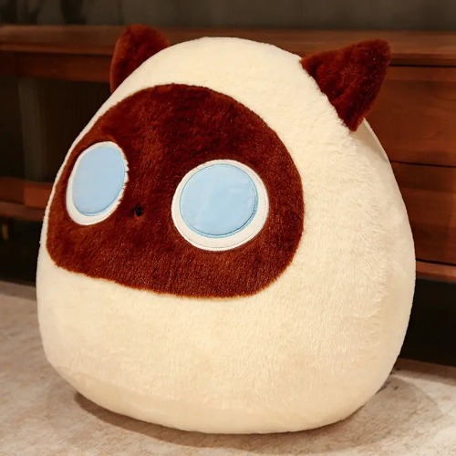 Aaliyah - 30cm Cute Black Cat Plush - White / 30cm