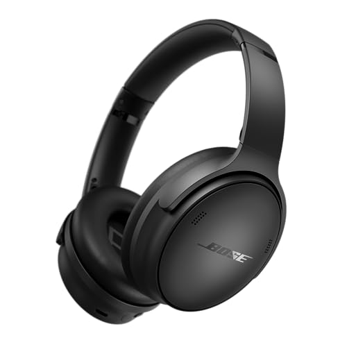 Bose QuietComfort Bluetooth Headphones, Wireless Headphones, Over Ear Noise Cancelling Headphones with Mic, Up To 24 Hours of Battery Life, Black - Black