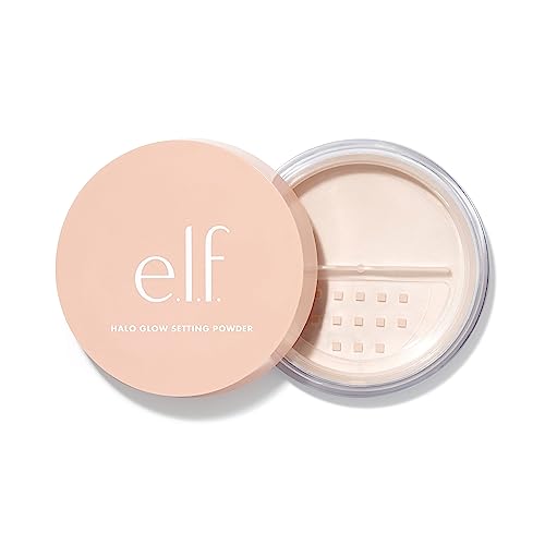 e.l.f. Halo Glow Soft Focus Setting Powder, Silky Powder For Creating Without Shine, Smooths Pores & Lines, Light Pink - Light Pink