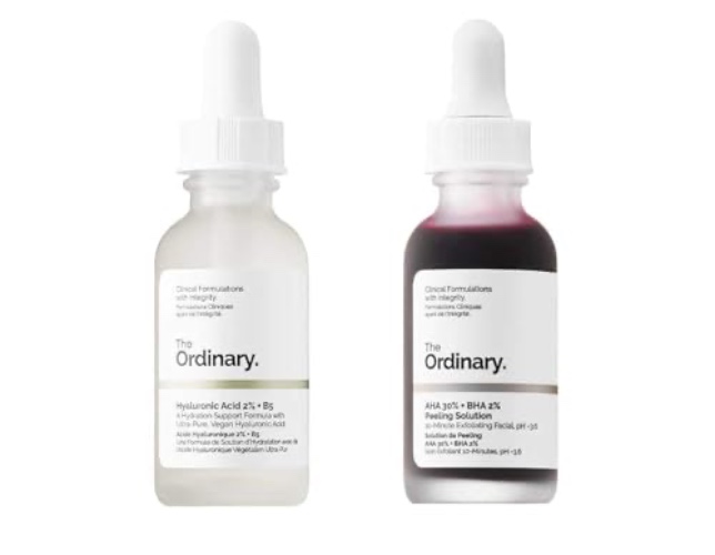 The Ordinary Peeling Solution And Hyaluronic Face Serum! AHA 30% + BHA 2%, Hyaluronic Acid 2% + B5! Help Fight Visible Blemishes And Improve The Look Of Skin Texture & Radiance! - 30ml