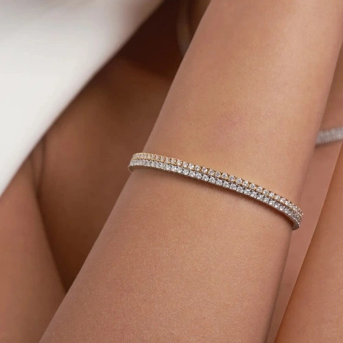 Tennis Bracelet - 14k Solid Gold