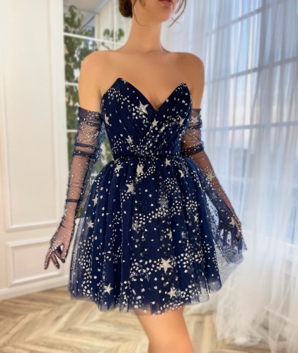 Midnight Flâneur Mini Dress | Default Title