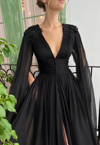 Midnight Rose Flower Gown | Default Title