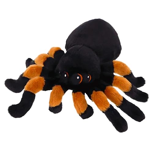 Deluxe Paws Halloween Plush Toys - Soft, Cuddly, Spooky - 100% Recycled Eco Plush (Tarantula) - Tarantula