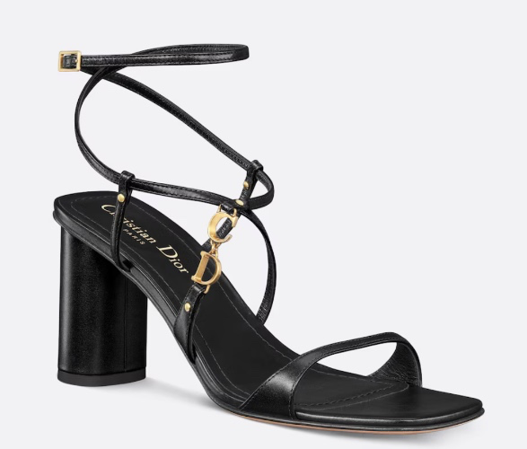 C'est Dior Heeled Sandal Black Calfskin