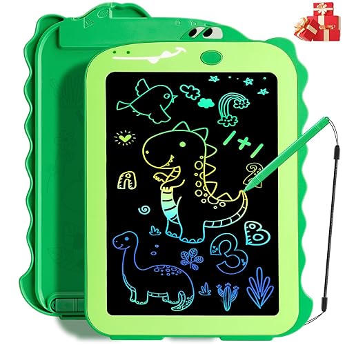 Teriph LCD Writing Tablet for Kids, Colorful Toddlers Toys Drawing Board, Educational Kid Toys, Doodle Pad Dinosaur Toys for 2 3 4 5 6 7 8 Year Old Boys Girls Birthday Party Christmas Gifts,8.5inch - 8.5" - Green