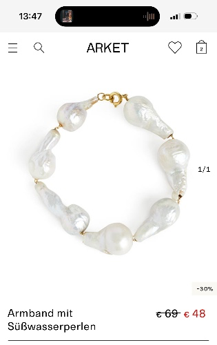 Arket Pearl bracelet 🤍