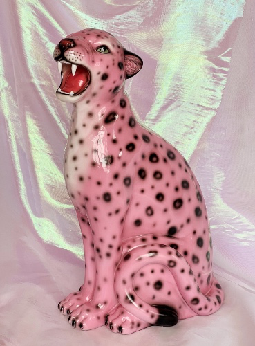 Pink Leopard Statue, Jungle Cat Club