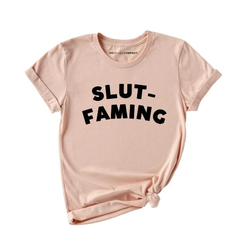 Slut Faming Tee, Medium, The Spark Company. 