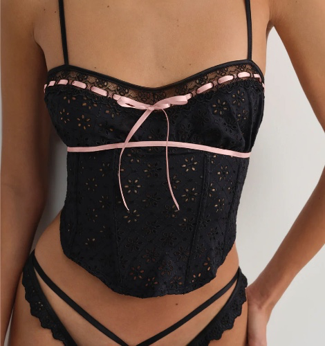 For Love & Lemons | Elena Eyelet Bustier