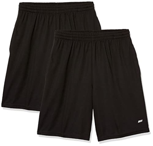Amazon Essentials Men's Performance Tech Loose-Fit Shorts (Available in Big & Tall), Multipacks - Small Black