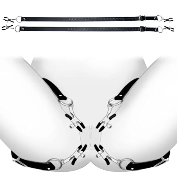 Master Series Spread Labia Spreader Straps With Clamps, 1 Count