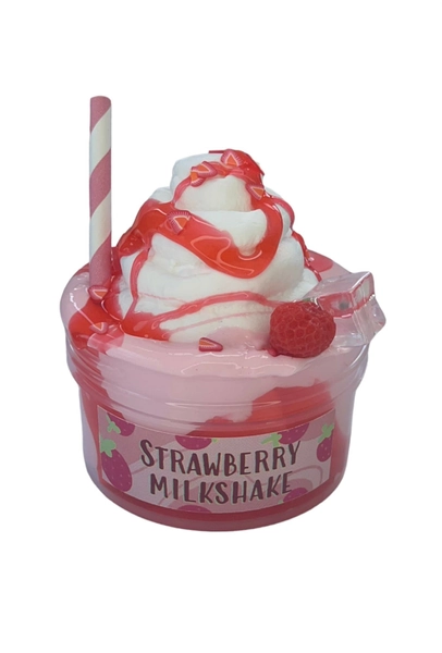 Strawberry Milkshake DIY clay slime 8oz