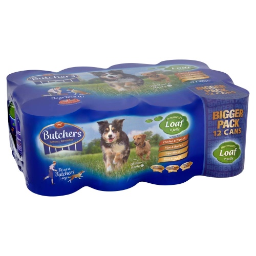 Butcher's Pet Care Butcher's Meaty Loaf in Jelly Dog Food Tins, 9.6kg (24 x 400g)