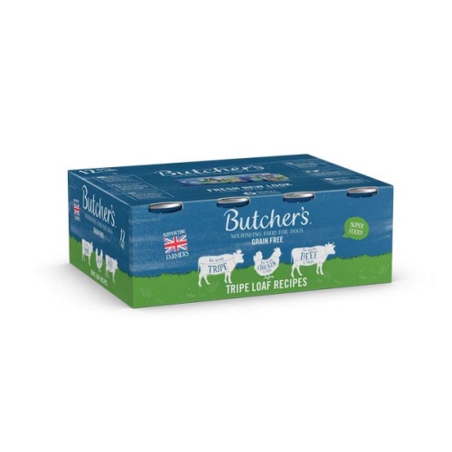 Butcher's Tripe Loaf Recipes Dog Food Tins, 12 x 400g
