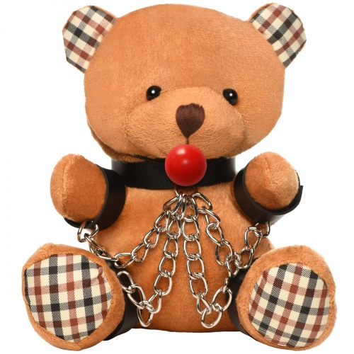 Master Series® Gagged Bondage Teddy Bear - Brown