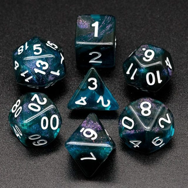 Black & Blue Glitter