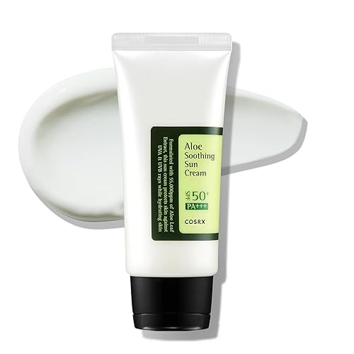 COSRX Aloe Soothing Sun Cream SPF 50, crema solare idratante con aloe vera, per tutti i tipi di pelle, viso e corpo, coreano Skincare