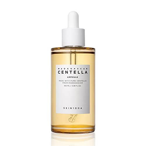 Skin1004, Centella Asiatica del Madagascar, 100 fiale (ml )/ siero viso /estratto 100% di centella asiatica / lenitivo, per pelli sensibili e a tendenza acneica - 100 ml (Confezione da 1)