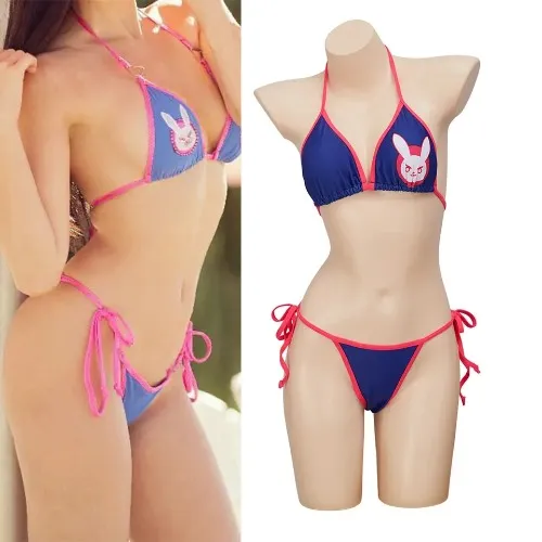 D.Va Bikini Costume Beach Summer