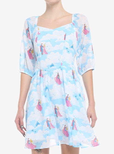 Disney Sleeping Beauty Clouds Long-Sleeve Dress