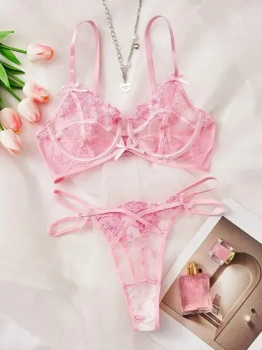 SHEIN  Pink Lingerie set