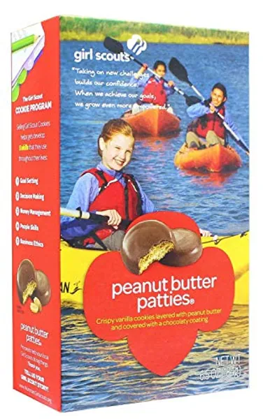 Girl Scout Peanut Butter Patties Cookies (6.5 Ounce Box) - vanilla - 6.5 Ounce (Pack of 1)