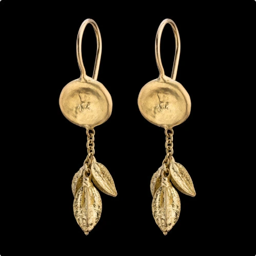 18k Solid Gold Earrings